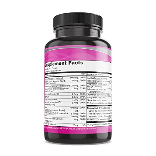 Pure By Nature One-Daily Multivitamin for Women, 60 Veggie Capsules X3330