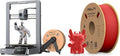 Creality Ender-3 V3 3D Printer 600mm/s Printing Speed, New CoreXZ Motion System, Speed Direct Drive Extruder, 60W Hotend Heater with Creality Hyper 3D Printer PLA Red Filament