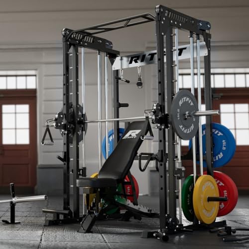 RitFit M1 & M1 Pro Smith Machine with Cable Crossover System for Home Gym Y659852